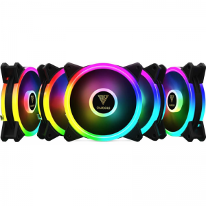 Set Ventilatoare Gamdias Aeolus M2 1205R RGB 5 Fan Pack ,120mm, 120 x 120 x 25mm